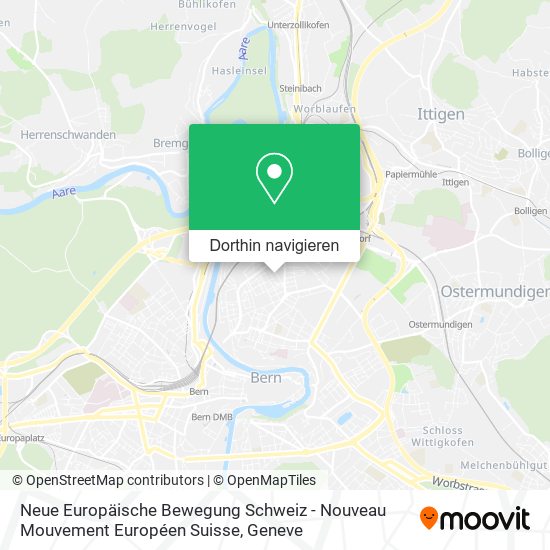 Neue Europäische Bewegung Schweiz - Nouveau Mouvement Européen Suisse Karte