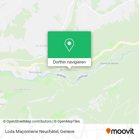 Loda Maçonnerie Neuchâtel Karte