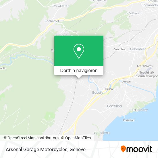 Arsenal Garage Motorcycles Karte