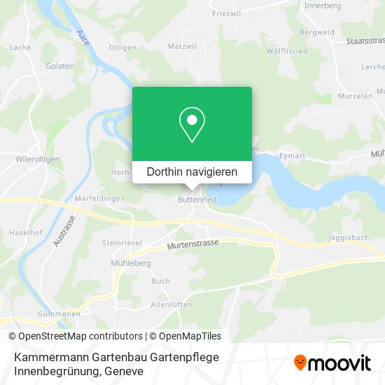 Kammermann Gartenbau Gartenpflege Innenbegrünung Karte