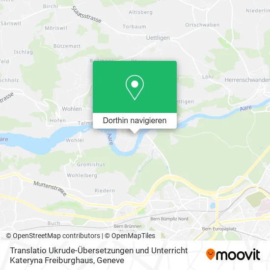 Translatio Ukrude-Übersetzungen und Unterricht Kateryna Freiburghaus Karte