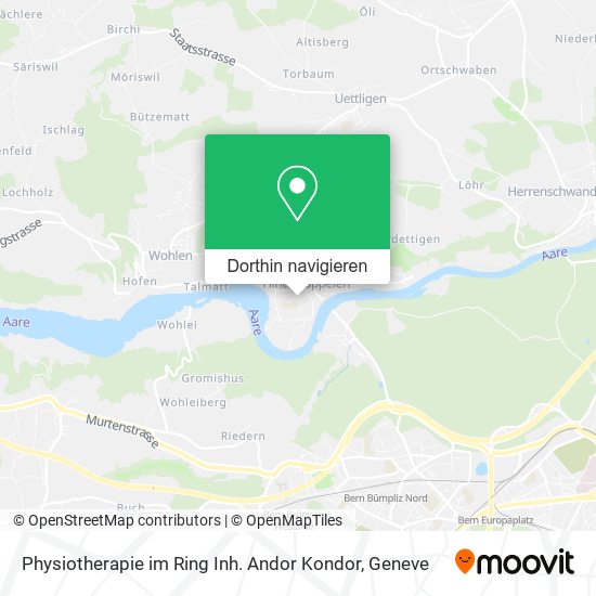 Physiotherapie im Ring Inh. Andor Kondor Karte