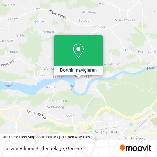 a. von Allmen Bodenbeläge Karte