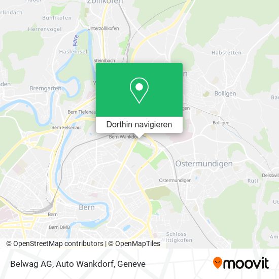 Belwag AG, Auto Wankdorf Karte