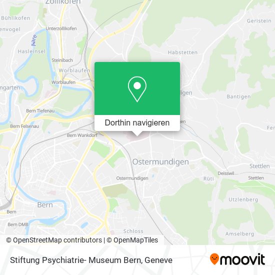 Stiftung Psychiatrie- Museum Bern Karte