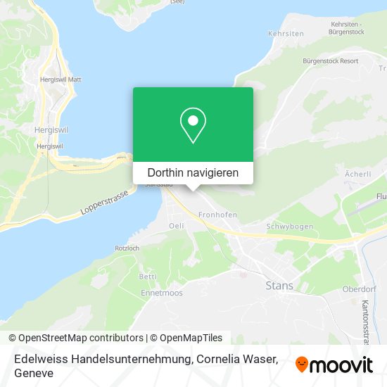 Edelweiss Handelsunternehmung, Cornelia Waser Karte