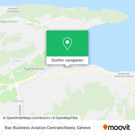Bac Business Aviation Centralschweiz Karte