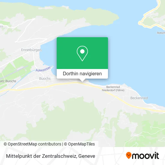 Mittelpunkt der Zentralschweiz Karte