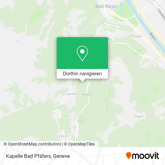 Kapelle Bad Pfäfers Karte