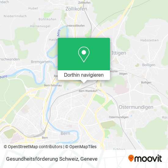 Gesundheitsförderung Schweiz Karte