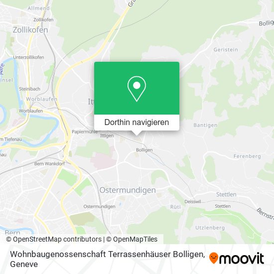 Wohnbaugenossenschaft Terrassenhäuser Bolligen Karte