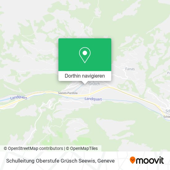 Schulleitung Oberstufe Grüsch Seewis Karte