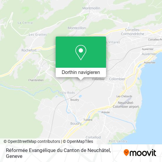 Réformée Evangélique du Canton de Neuchâtel Karte