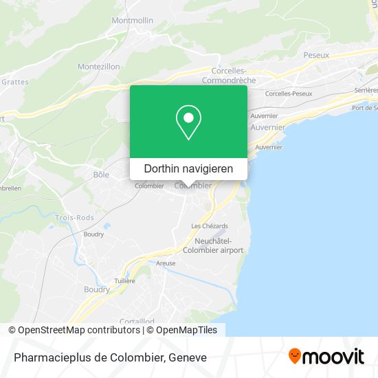 Pharmacieplus de Colombier Karte