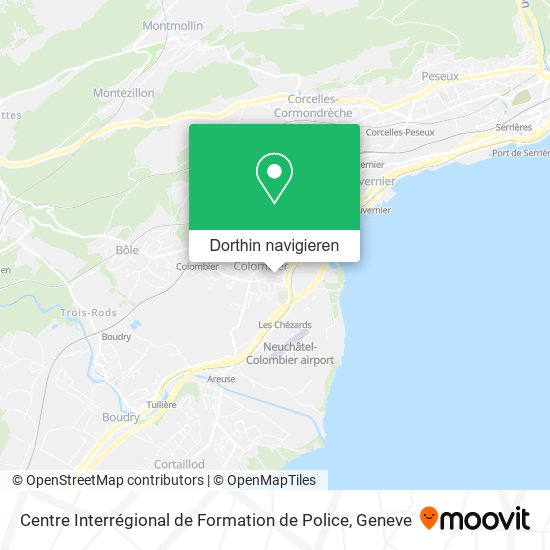 Centre Interrégional de Formation de Police Karte