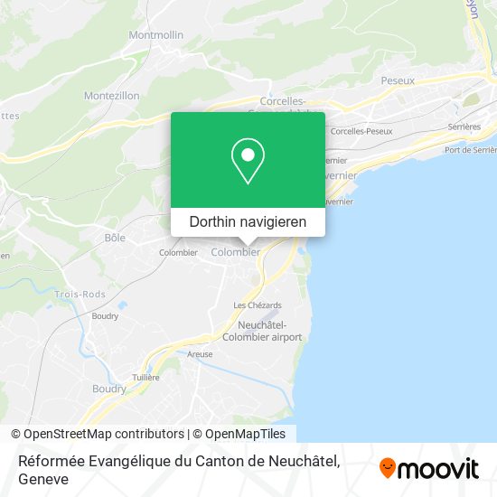 Réformée Evangélique du Canton de Neuchâtel Karte