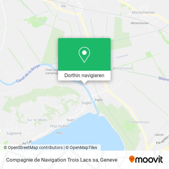 Compagnie de Navigation Trois Lacs sa Karte