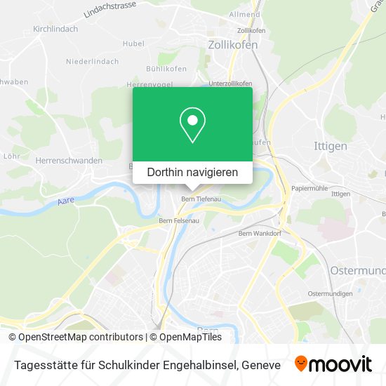 Tagesstätte für Schulkinder Engehalbinsel Karte