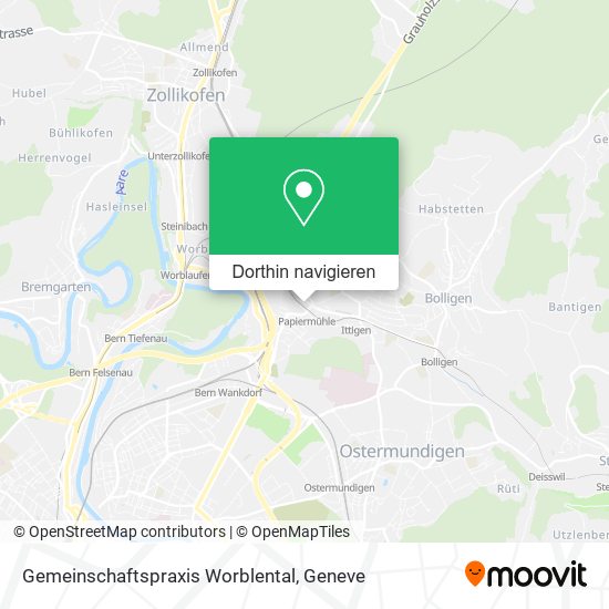 Gemeinschaftspraxis Worblental Karte