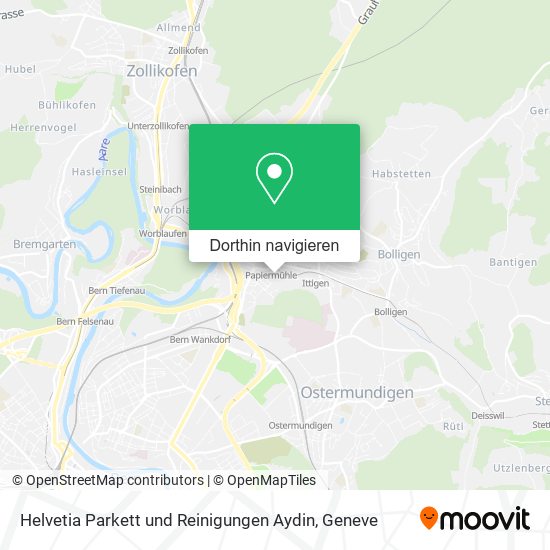 Helvetia Parkett und Reinigungen Aydin Karte