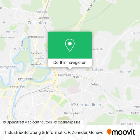 Industrie-Beratung & Informatik, P. Zehnder Karte