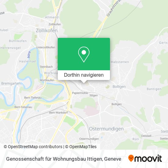 Genossenschaft für Wohnungsbau Ittigen Karte