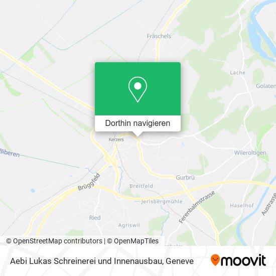 Aebi Lukas Schreinerei und Innenausbau Karte