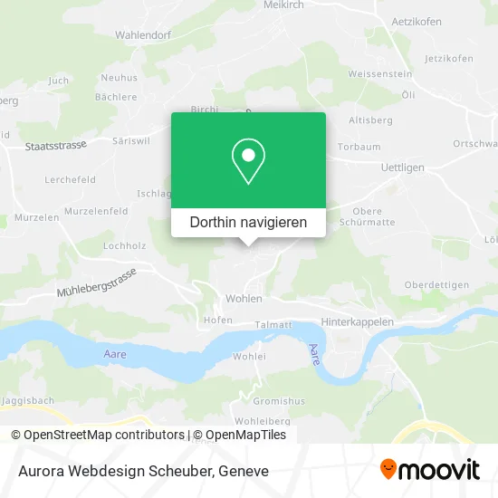 Aurora Webdesign Scheuber Karte