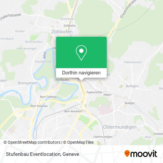 Stufenbau Eventlocation Karte