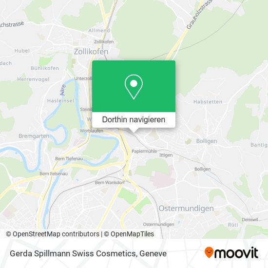 Gerda Spillmann Swiss Cosmetics Karte
