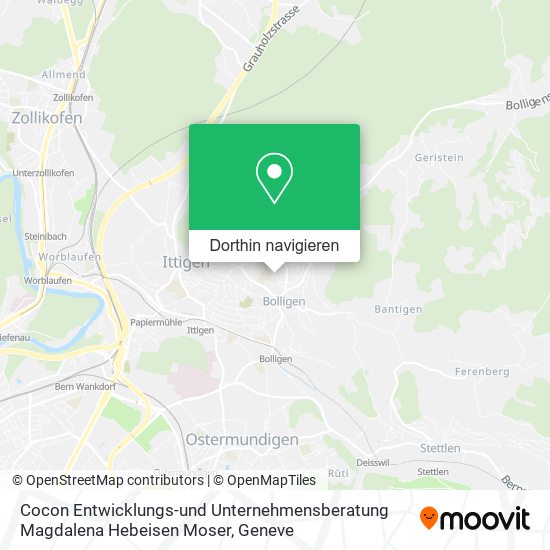 Cocon Entwicklungs-und Unternehmensberatung Magdalena Hebeisen Moser Karte