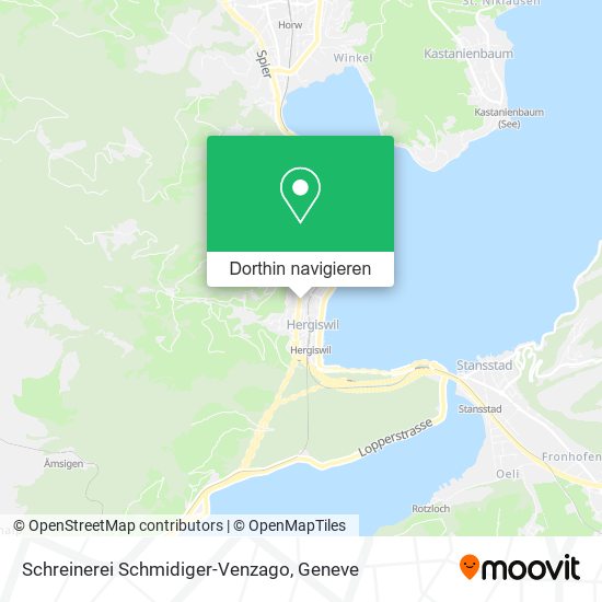 Schreinerei Schmidiger-Venzago Karte