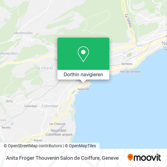 Anita Froger Thouvenin Salon de Coiffure Karte