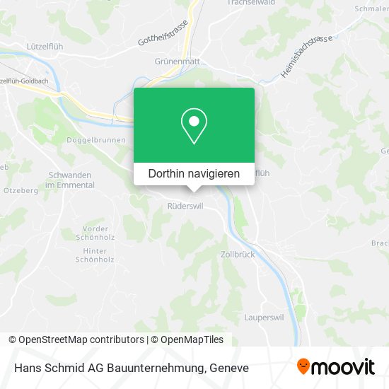 Hans Schmid AG Bauunternehmung Karte