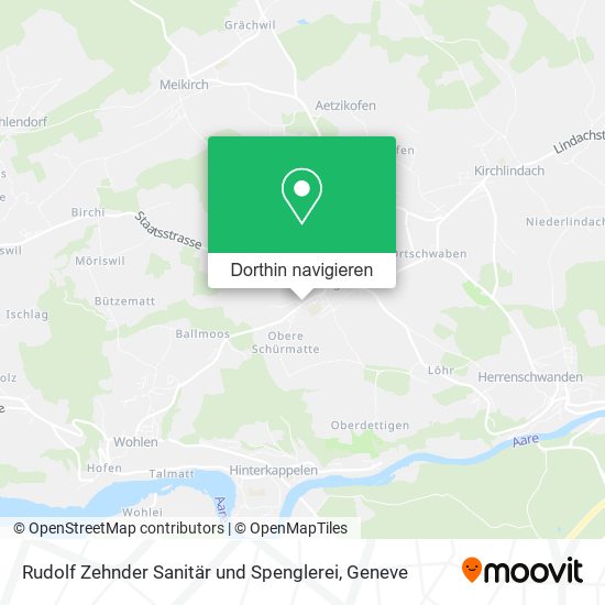 Rudolf Zehnder Sanitär und Spenglerei Karte