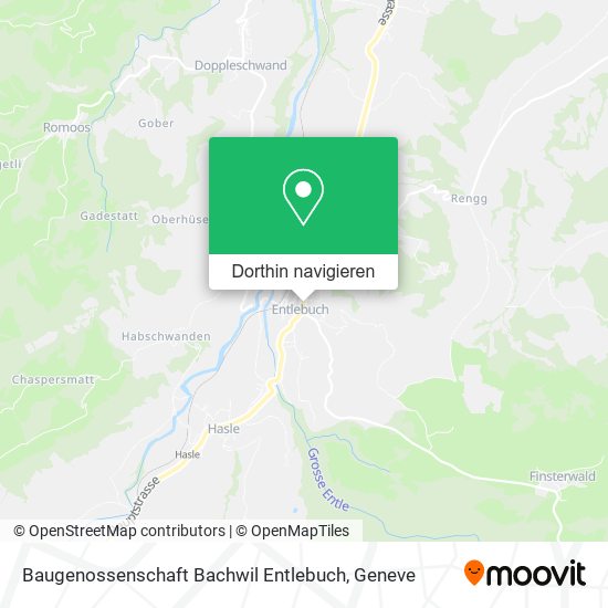 Baugenossenschaft Bachwil Entlebuch Karte