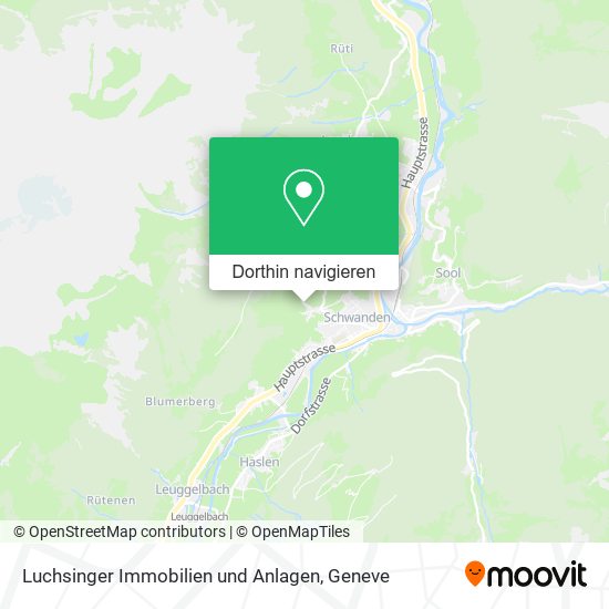 Luchsinger Immobilien und Anlagen Karte