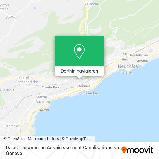 Dacsa Ducommun Assainissement Canalisations sa Karte