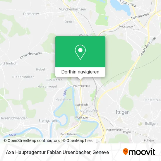 Axa Hauptagentur Fabian Ursenbacher Karte