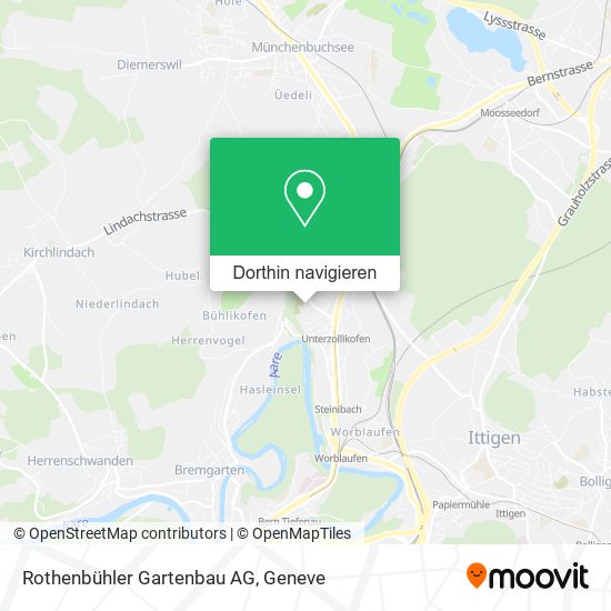 Rothenbühler Gartenbau AG Karte