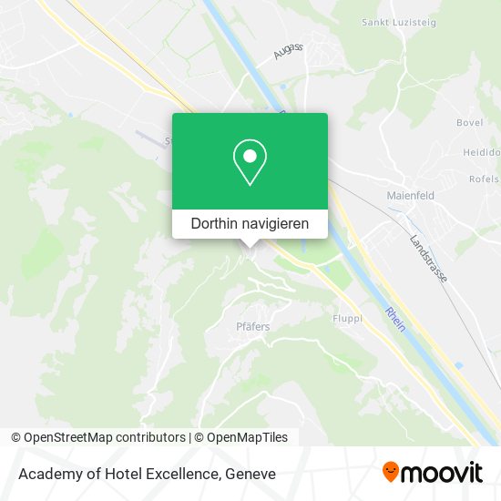 Academy of Hotel Excellence Karte