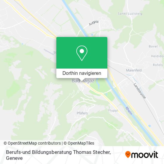 Berufs-und Bildungsberatung Thomas Stecher Karte