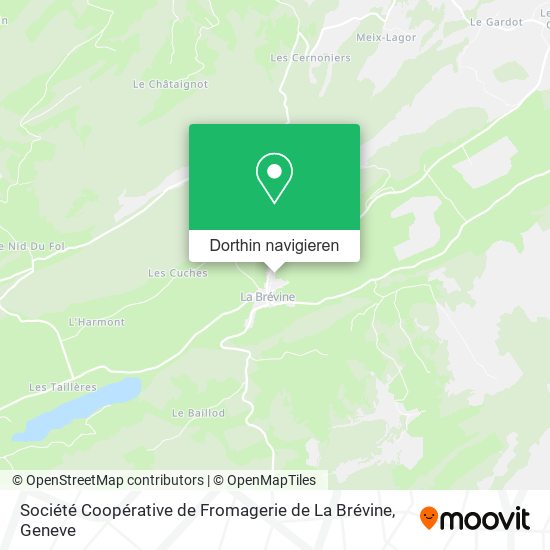 Société Coopérative de Fromagerie de La Brévine Karte