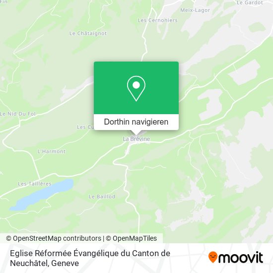 Eglise Réformée Évangélique du Canton de Neuchâtel Karte