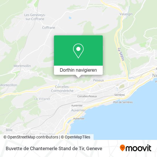 Buvette de Chantemerle Stand de Tir Karte
