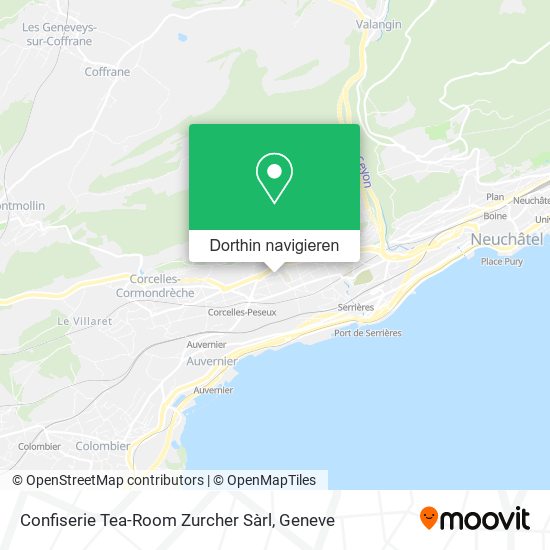 Confiserie Tea-Room Zurcher Sàrl Karte