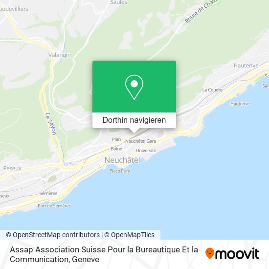 Assap Association Suisse Pour la Bureautique Et la Communication Karte
