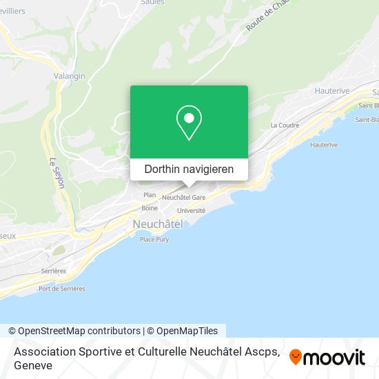 Association Sportive et Culturelle Neuchâtel Ascps Karte