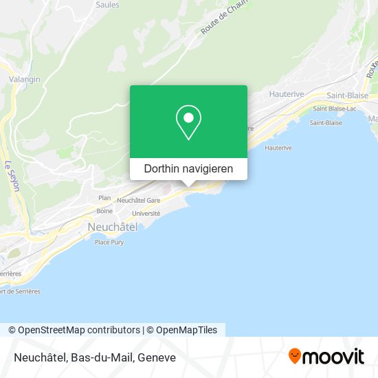 Neuchâtel, Bas-du-Mail Karte