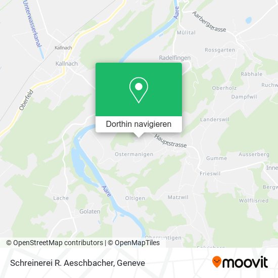 Schreinerei R. Aeschbacher Karte